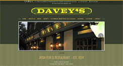 Desktop Screenshot of daveyspub.com