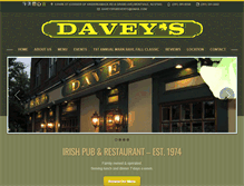 Tablet Screenshot of daveyspub.com